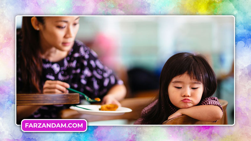 موقع غذا خوردن به کودک استرس ندهید.